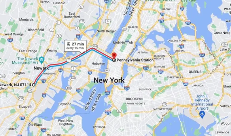 newark airport transfer to new york